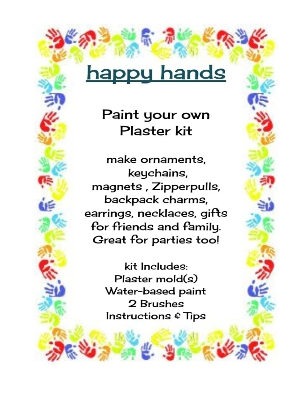Paint Your Own Plaster Kit - Multicolor